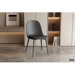 LOT DE 2 CHAISES SJASMIN NOIRE PU