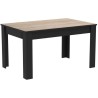 TABLE A MANGER SWAYNE EN CHENE BROSSE ET NOIR MATT