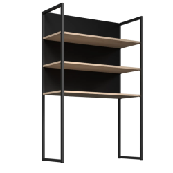 MEUBLE CUSINE SONYX S243807 HAUT ETAGERE METAL 80 CM  INDUSTRIEL