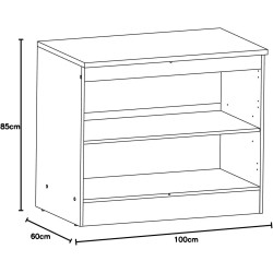 MEUBLE CUSINE SORIGAN S104291 HAUT ABATTANT 60 CM