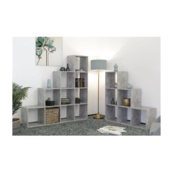 CUBES DE RANGEMENT BERGAMO 1 6 NICHES BETON