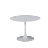 TABLE DE CUISINE RONDE BLANCHE 90 CM