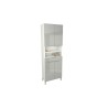 MEUBLE SDB SLAM S726804 ARMOIRE 60 CM BLANC GRIS