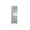 MEUBLE SDB SLAM S726804 ARMOIRE 60 CM BLANC GRIS