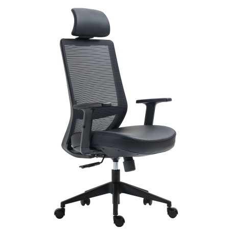 CHAISE DE BUREAU S8329 REGLABLE BLACK