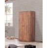 GARDE-ROBE 2 PORTES BATTANTES  STRIPO WALNUT