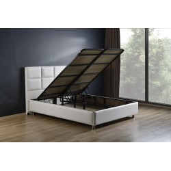 LIT 90*200 CM  SHYPERSOFT PU BLANC