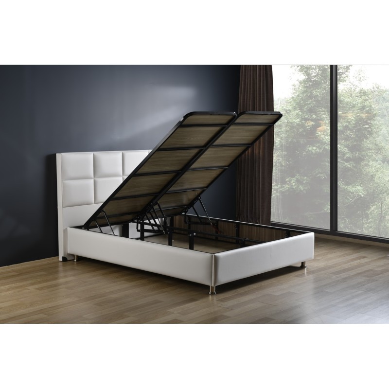 LIT 90*200 CM  SHYPERSOFT PU BLANC