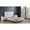 LIT 90*200 CM  SHYPERSOFT PU BLANC