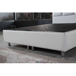 LIT 90*200 CM  SHYPERSOFT PU BLANC