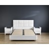 LIT 90*200 CM  SHYPERSOFT PU BLANC