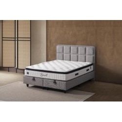 Kopie van LIT BOXSPRING SEXCELLENT AVEC COFFRE DE RNAGEMENT ET MATELAS RESORTS ENSACHES 25CM 140-160-180/200 CM