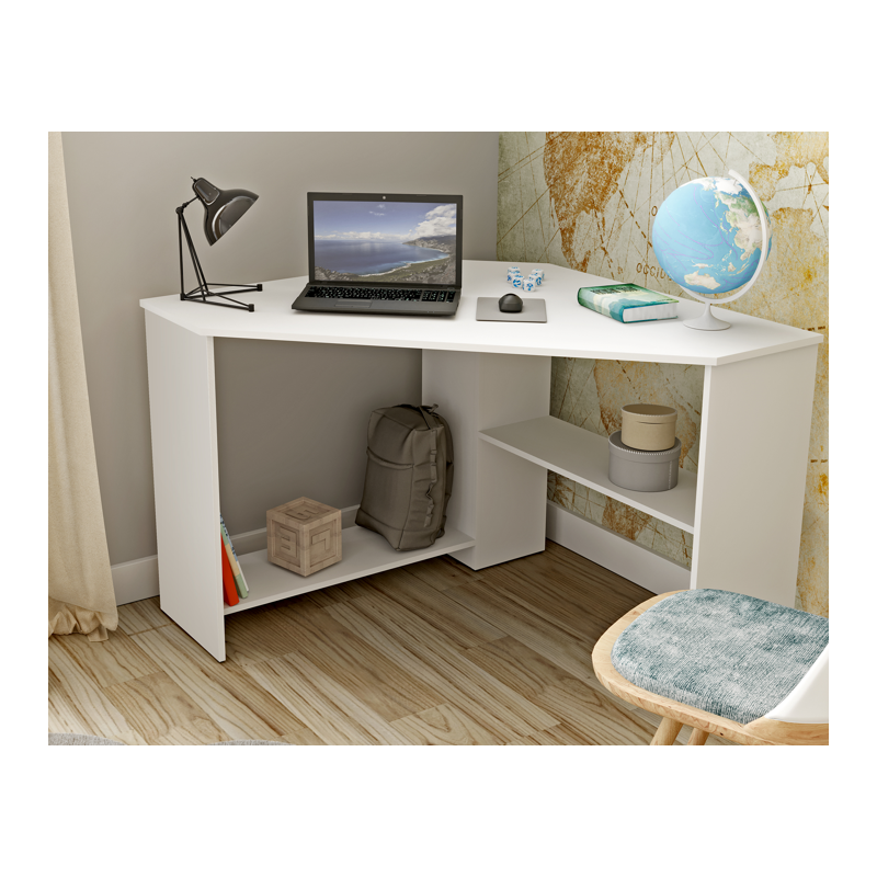 BUREAU DE COIN SRINO DECOR BLANC