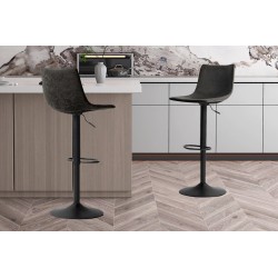 TABOURET DE BAR STREVI  CUIR PU