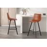 TABOURET DE BAR SOZAN  CUIR PU 4 PIEDS