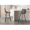 TABOURET DE BAR SOZAN  CUIR PU 4 PIEDS