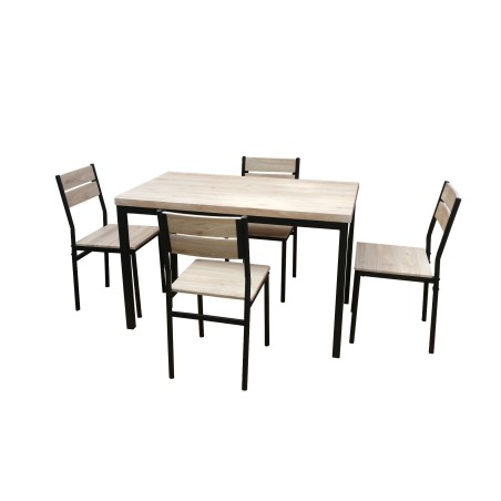 Kopie von TABLE DE CUISINE S5000 AVEC SES CHAISES EN METAL ET PARTICULE