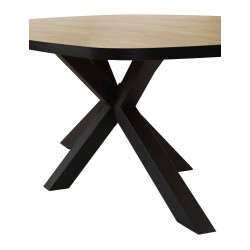 TABLE A MANGER SCARLET OAK 230 PIED ETOILE