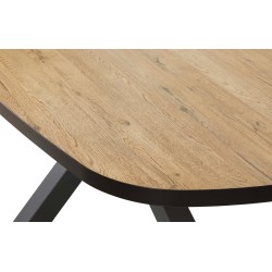 TABLE A MANGER SCARLET OAK 230 PIED ETOILE