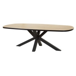 TABLE A MANGER SCARLET OAK 230 PIED ETOILE