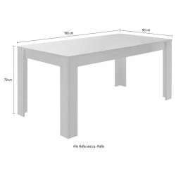 TABLE A MANGER SBASIC BLANCHE 180 CM