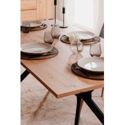 TABLE A MANGER SONEX 180 CM CHENE ARTISAN