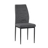 LOTS DE 4 CHAISES SFRANKY EN VELOURS COTELE GRIS