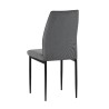 LOTS DE 4 CHAISES SFRANKY EN VELOURS COTELE GRIS