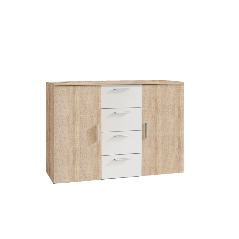 COMMODE SVERA S22FADH26 CHENE SONOMA CLAIR BLANC