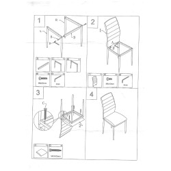 Kopie van LOTS DE 4 CHAISES SFRANKY EN VELOURS COTELE GRIS