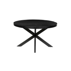 TABLE A MANGER STF206 BLACK MASSIF