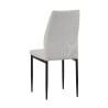 LOTS DE 4 CHAISES SFRANKY EN VELOURS COTELE BEIGE