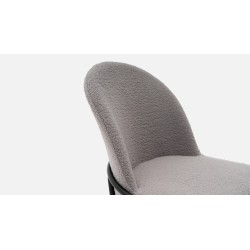 Kopie van Kopie van Kopie van LOTS DE 4 CHAISES SFRANKY EN VELOURS COTELE GRIS