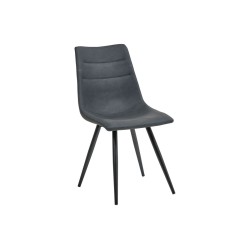 Kopie von Kopie von Kopie von Kopie von LOTS DE 4 CHAISES SFRANKY EN VELOURS COTELE GRIS